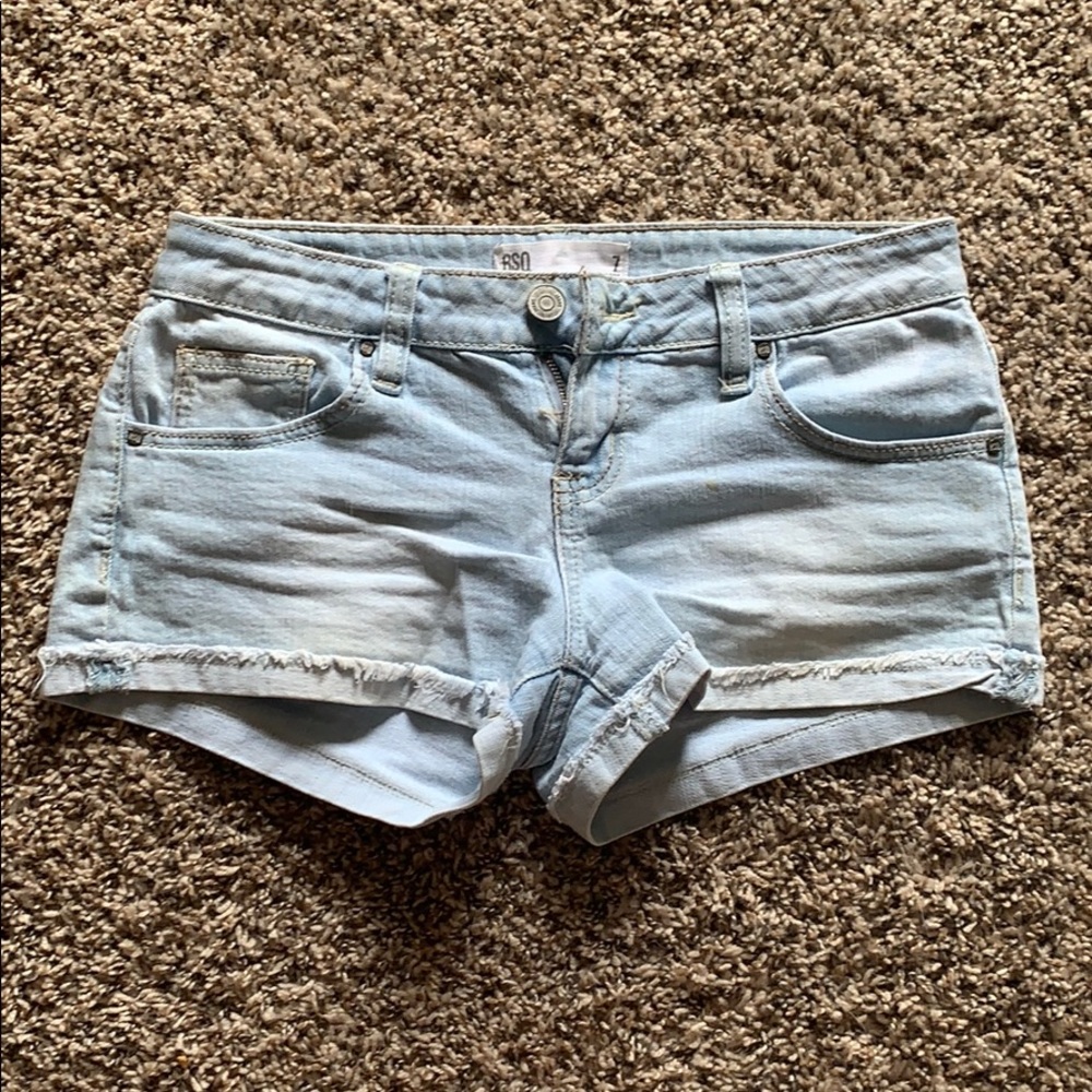 Light Wash Denim Shorts